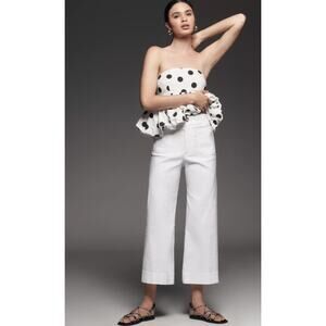 Anthropologie MAEVE THE COLLETTE Pants in White Size 29 NWOT $120